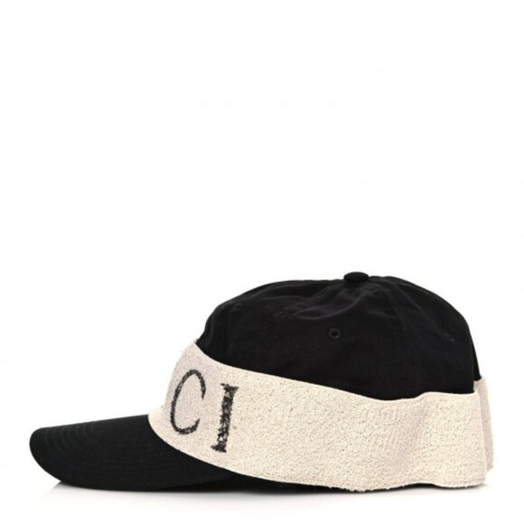NWT GUCCI Unisex Baseball Hat In Black With Gucci Headband main image 7